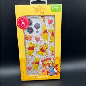 NEW Disney Winnie the Pooh iPhone 16 Pro Max Case - Yellow and Red